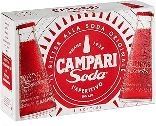 Campari Soda, Aperitif – Der beliebte italienische Aperitif Klassiker fix und fertig gemixt –…