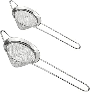 2 Stück Edelstahl Kegelförmiges Cocktailsieb 2 Größen Küchensieb | Konisches Sieb Und Küche…