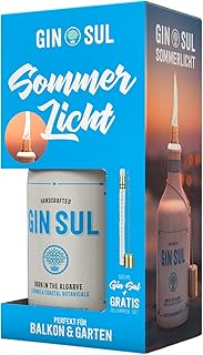Gin Sul Geschenk-Set – 1 × 0,5 l Distilled Dry Gin made in Hamburg 43% Vol. mit DIY-Öllampe…