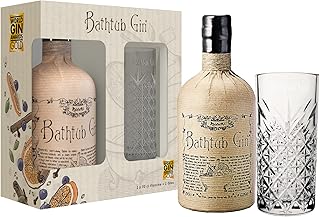 Ableforth’s Bathtub Gin Geschenkpack 0,7l + hochwertiges Highball Glas Small Batch Gin aus England