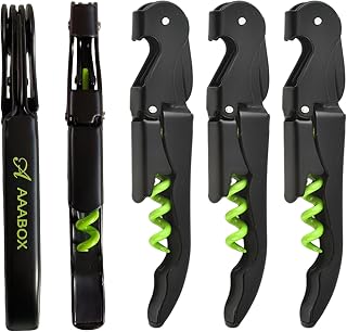 10 Stück Kellnermesser Set，3-in-1 Flaschenöffner,Upgraded Heavy Duty Edelstahl Korkenzieher W…
