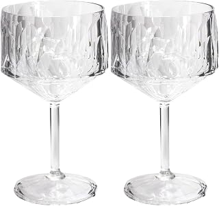 koziol Superglas Club No. 15, 2 Stück, 400 ml, Cocktail- und Gin-Glas mit Stiel aus kristallklar…