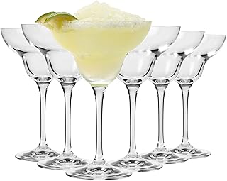 Krosno Margarita Gläser 6er Set, 270 ml, Mixology Kollektion | Cocktailgläser, Bleifreies Krist…