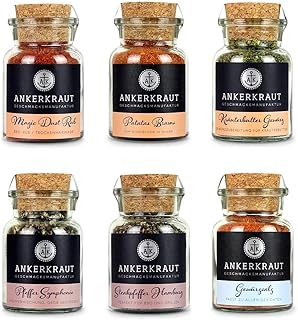 Ankerkraut Grill Set 6 Gewürze, das BBQ Starter-Set für leidenschaftliche Griller und Grillerin…