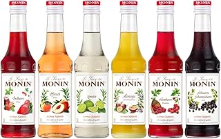 Monin Probierpaket Fruchtige Vielfalt Sirup Set (6 x 250 ml) – Maracuja, Limette, Schwarze Joha…