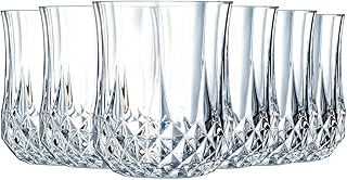 Cristal d’Arques Paris, Weingläser, Longchamp, 17 cl, 6er Set | Brillantes Kwarx-Glas, Weinkelch…