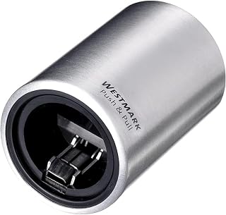 Westmark Automatischer Flaschenöffner/Kapselheber, Zum Öffnen von Kronkorken-Flaschen, Gebürst…