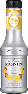 Monin Le Fruit Mango – Fruchtpüree mit Mango (1 x 0,5l) – Zutat für Cocktails, Smoothies, Moc…