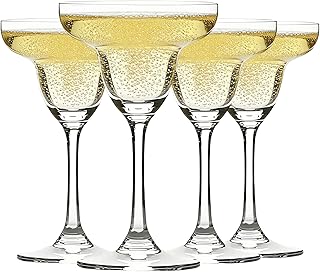 MYKAGS Gläser Set 4, Margarita-Gläsern, 455 ml Elegante Cocktailgläser für Frozen Drinks, Coc…