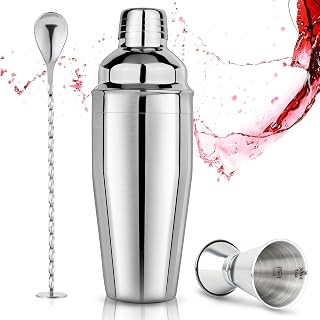 Cocktail Shaker Set 750ml Cocktailshaker Martini Shaker mit eingebautem Sieb – Professionelles Ed…