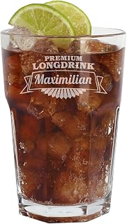 Herz & Heim® Longdrink Glas mit Gravur personalisiert als personalisierte Geschenke – Cocktail…