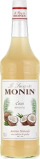 MONIN Sirup Kokos 1,0 l | Exotischer Kokosgeschmack für Piña Colada, Cocktails, Desserts und tr…