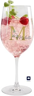 Herz & Heim® Geschenke für Frauen Weinglas personalisiert zum Geburtstag, Geschenk für Freundi…