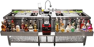 Monster Shop Cocktailstation – Doppel Cocktailbar Theke – Bartheke Aus Edelstahl – Gastronomieaus…