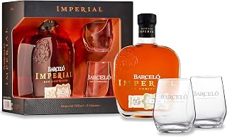 RON BARCELÓ IMPERIAL RON DOMINICANO Rum (1 x 0,7 l) 38% vol. – In edler Geschenkbox mit 2 Nosing…