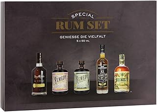 Sierra Madre Premium Rum Tasting Set | 5 x 50 ml | verschiedene Sorten probieren | Probierpack | …