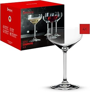 Spiegelau Coupette Gläser 290 ml, 4 Stück, Style, 4670188, Cocktailgläser aus Kristallglas, Se…