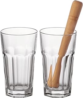 Leonardo Bar Longdrink-Gläser mit Stößel, 2 x spülmaschinengeeignete Mojito, Caipirinha oder …