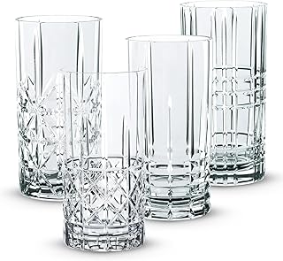 Nachtmann 4-teiliges Longdrinkgläser Set, 445 ml, Highland, 97784, Cocktailgläser aus Kristallg…