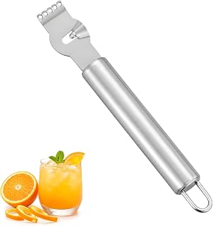 2 Stück Zestenreißer Edelstahl Zestenschneider Zitrone Zester für Cocktails Küchen Zitrusfrü…