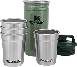 STANLEY 1913 Adventure Nesting Shotgläser Set 59 ml – Hammertone Green | Edelstahl-Shotgläser -…