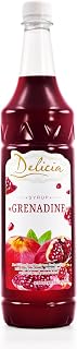 Delicia Grenadine Sirup 1L – Getränkesirup für Cocktails, Mocktails, Limonade & Desserts – Gren…
