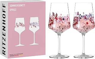 RITZENHOFF 6011002 Aperitif-Glas Sprizz 2er-Set 500 ml – Serie Sommersonett – Früchte & Zweige b…
