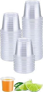 50 Stück Schnapsgläser Plastik, 2cl/20ml Shotgläser plastikbecher Schnapsbecher aus PP – Mater…