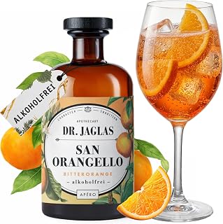 DR. JAGLAS San Orangello – Bitterorangen Aperitif alkoholfrei 500 ml – feinherber, fruchtiger…