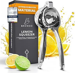 Brendo Premium Zitronenpresse – Universelle Größe perfekt für alle Zitrusfrüchte I 100% Auspr…