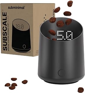 Subminimal Kaffevåg SubScale | Precision Kaffevåg för Espresso & Pour-Over | Kompakt Digital V…