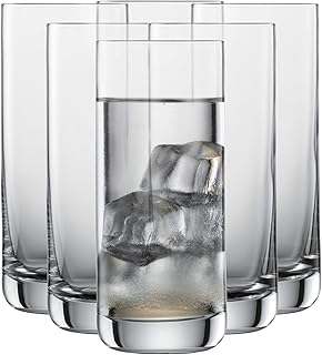 SCHOTT ZWIESEL Longdrinkglas Simple (6er-Set), geradlinige Trinkgläser für Longdrinks, spülmas…
