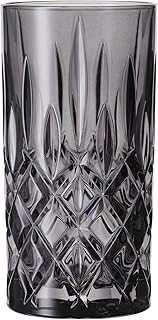 Nachtmann Longdrinkgläser Set 395 ml, 2 Stück, Grau, Noblesse, 105443, Cocktailgläser aus Kris…
