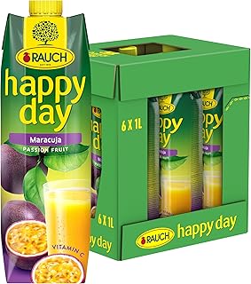 Rauch Happy Day Maracuja | mit viel Vitamin C | exotischer Zauber und intensiver Geschmack | 6x 1…