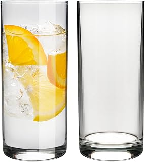 KONZEPT Gläser Set 6-teiliges 280ml Transparente Longdrinkgläser Set, Wassergläser Spülmaschi…