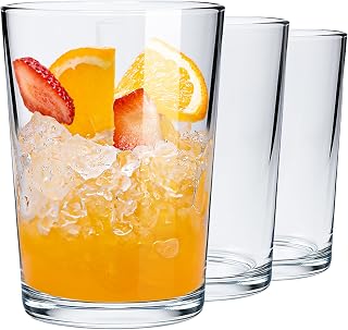 KONZEPT Gläser Set 6 teilig, groß-500 ml, kristallklare Trinkgläser | Wassergläser, stapelbar…