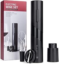 Elektrisches Weinöffner-Set, Korkenzieher, automatischer Flaschenöffner, kabellos, inkl. Folien…