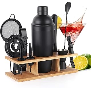 OBALY Barkeeper Kit 11-teilig Cocktail Shaker-Muddler für Cocktails 25oz Boston Shaker-Bar-Zubeh…
