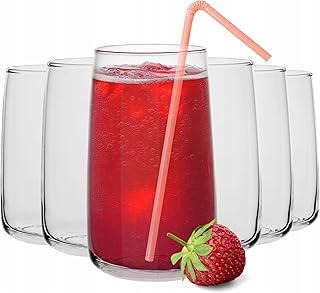 TREND FOR HOME Wassergläser Longdrinkgläser Set, 480 ml, von 6, Trinkgläser Groß Trinkgläser…