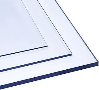 Polycarbonat Platte 100x110cm 8mm dick – Glas-Klar Bruchsicher Schlagfest Biegbar UV-beständig -…