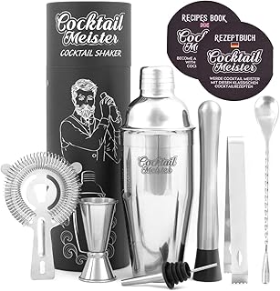 CocktailMeister Premium Cocktail Shaker Set, Professional Cocktail Mixing Set, Ideal für Zuhause…