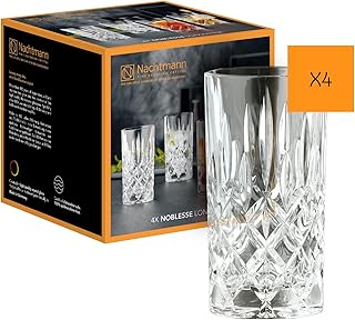 Nachtmann 4-teiliges Longdrinkgläser Set, 395 ml, Noblesse, 89208, Cocktailgläser aus Kristallg…