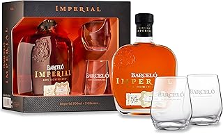 Ron Barceló Imperial Ron Dominicano Rum (1 x 0,7l) 38 % vol. – In edler Geschenkbox mit 2 Nosing…