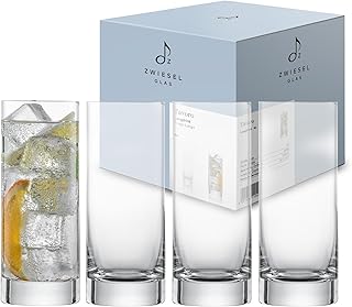 Zwiesel Glas Longdrinkglas Tavoro 0,3 L (4-er Set), moderne Trinkgläser für Longdrinks, spülma…