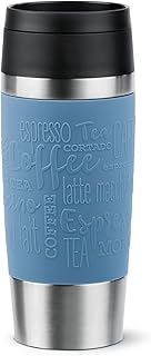 Emsa Travel Mug 360 ml Classic Isolierbecher, Kaffeebecher aus Edelstahl, neuer Komfort-Schraubve…