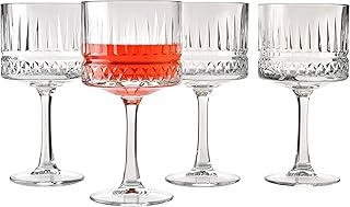 Pasabahce Extra große Vintage-Coupe-Gläser, 4er-Set – extra großer Kelch, exklusive Gin-, Ma…