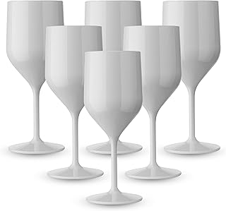 BRYNA – 6-teiliges Set Croissants Gläser 25 Cl aus Polycarbonat (Hartkunststoff), 100% italienis…