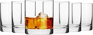 KROSNO Whisky-Gläser Tumbler | Set von 6 | 300 ML | Blended Kollektion | Perfekt für Zuhause, R…