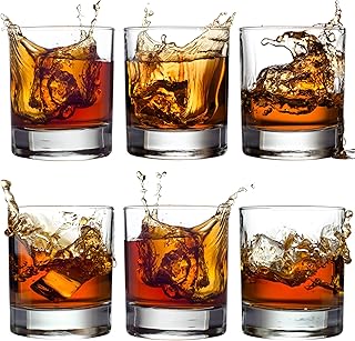 CRYSTALIA Premium Whiskeygläser, Tumbler Gläser 6er Set, 305 ml, 100% BLEIFREI, Wasser Gläser …