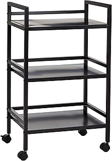 Amazon Basics Servierwagen aus Metall, 3 Ebenen, Schwarz
